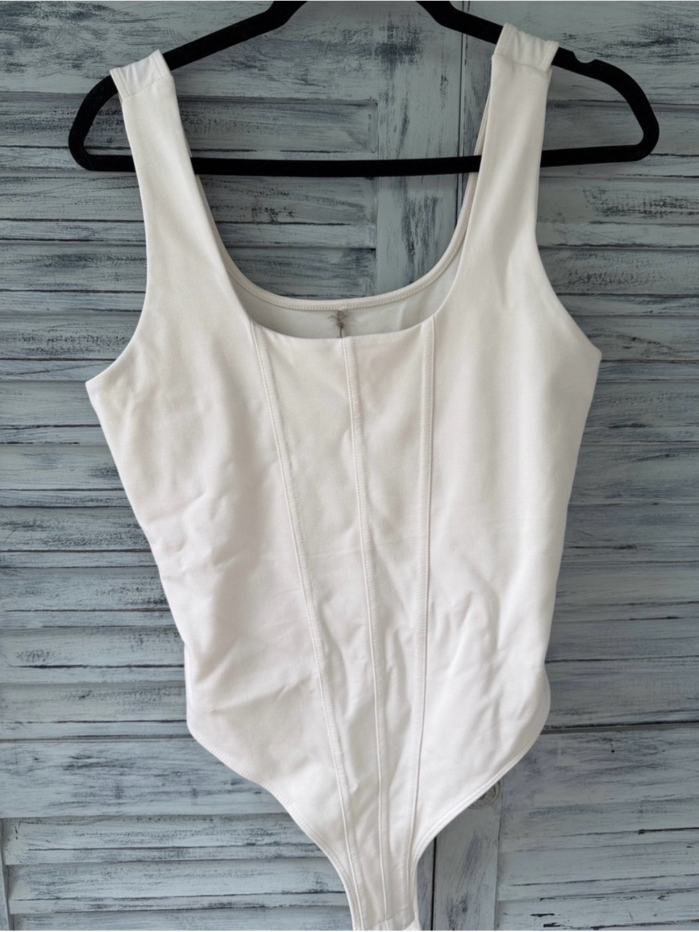 NWT A New Day Cream Scoop Neck Bodysuit Size M
